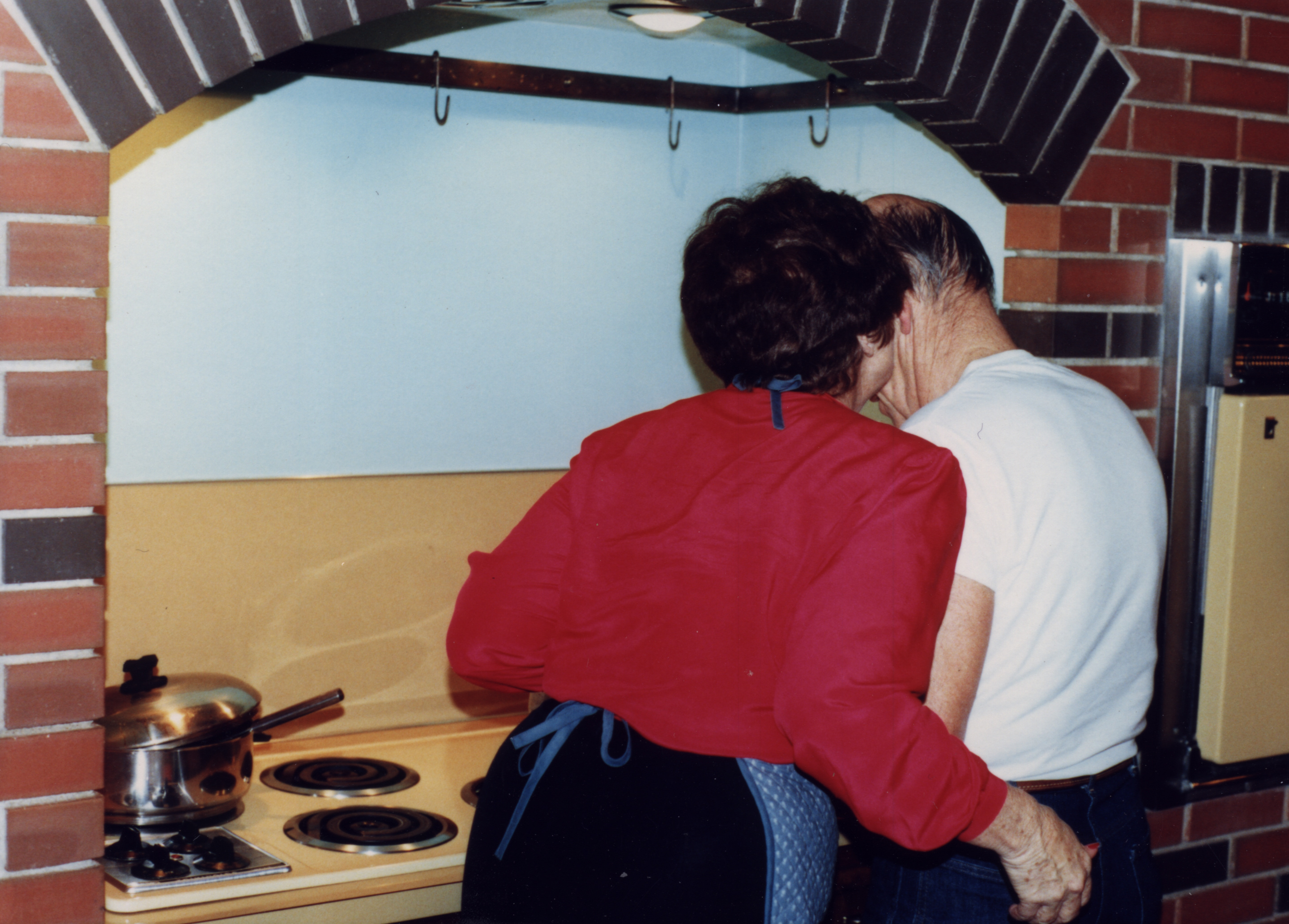 Grandma Kissing Grandpa